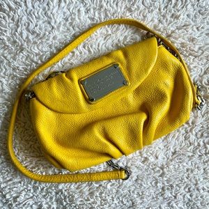 Marc by Marc Jacobs Classic Q Karlie Yellow Leather Crossbody Bag